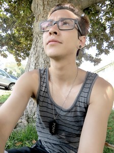 Taking a break under a tree. :)