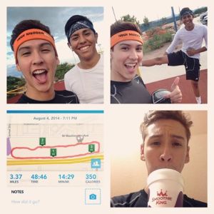 Almost did 4 miles within an hour. Could be better