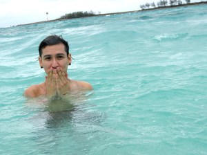 Water was cold!